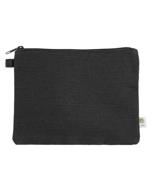 Econscious Ec8402 Hemp Pouch - Black - one Size Fits Most