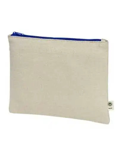 Econscious Ec8402 Hemp Pouch - Natural Blue - Ivory