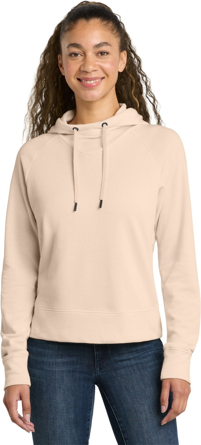 Ecru Sport-Tek Women's Lightweight French Terry Pullover Hoodie. LST272