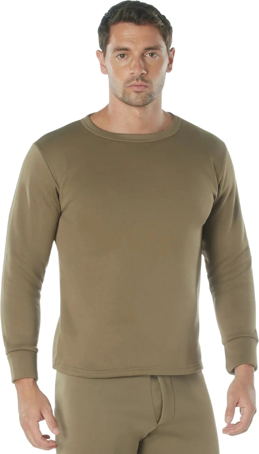 Ecwcs Poly Crew Neck Top - Ar 670-1 Coyote Brown / s