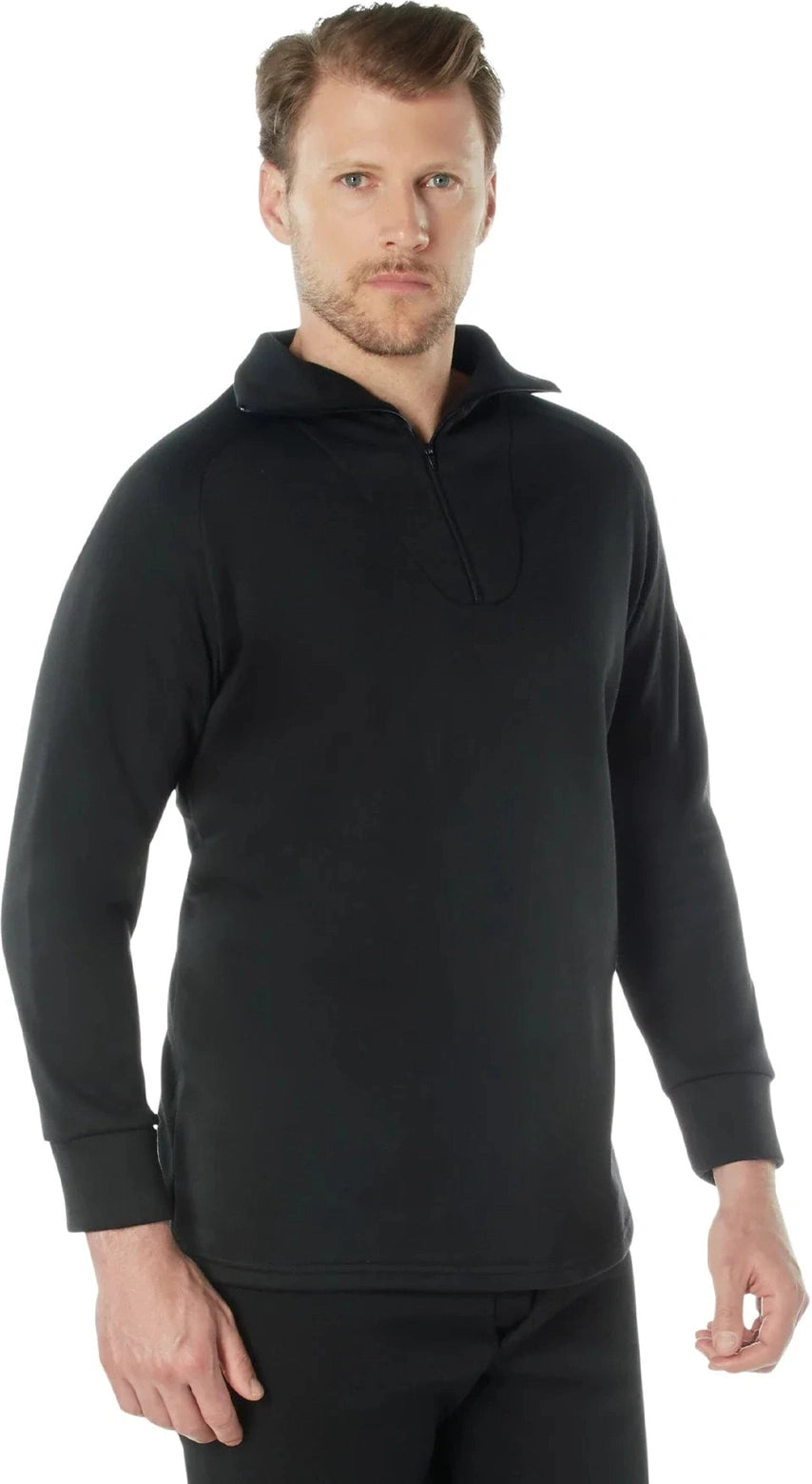 Ecwcs Poly Zip Collar Shirts - Black / s