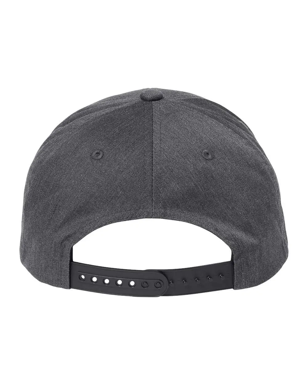 Yp Classics 6389 Cvc Snapback Cap - Dark Heather Gray - one Size Fits Most