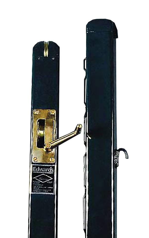 Edwards 3’’ Wimbledon Square Net Posts (black)