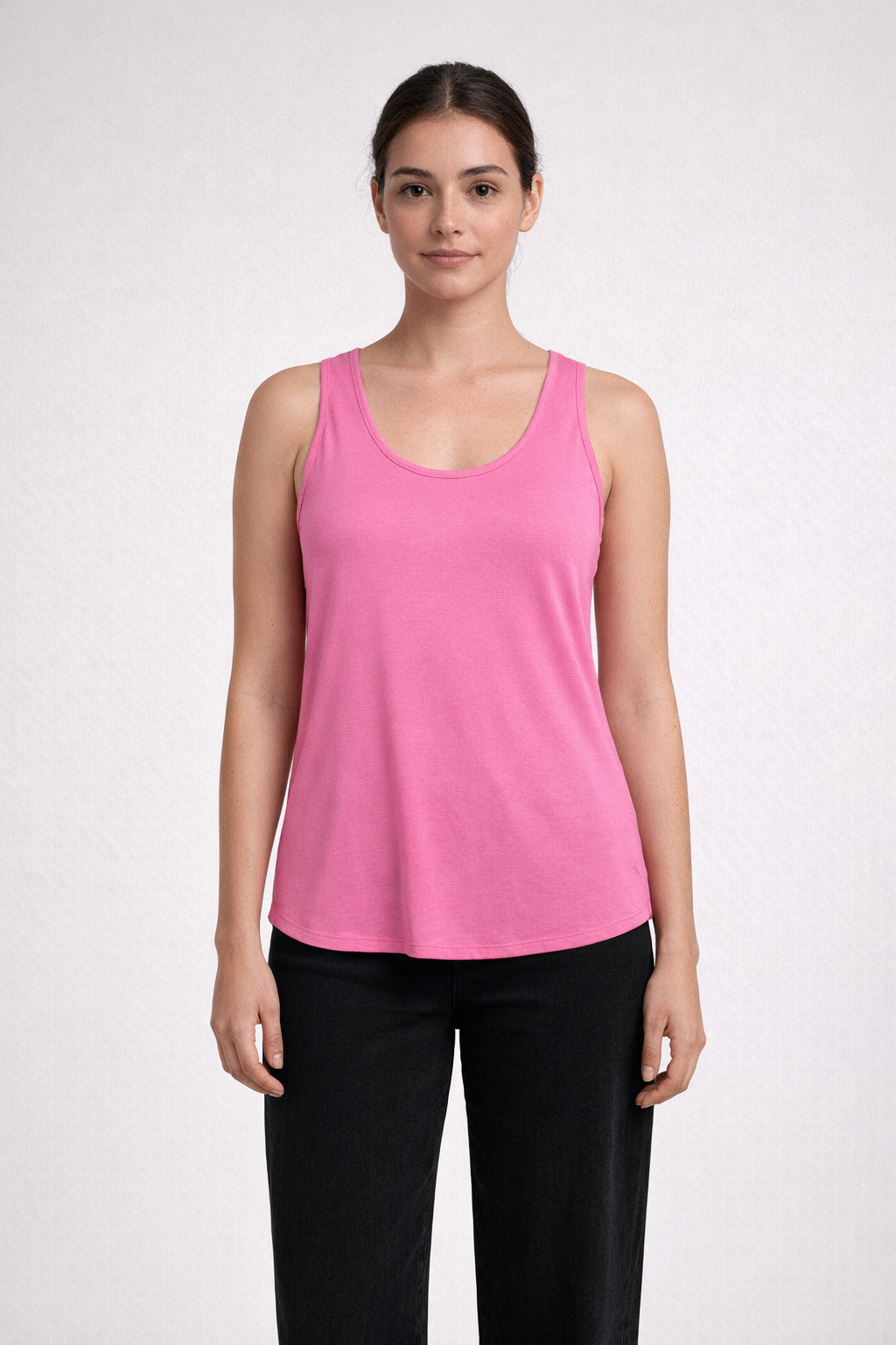 Hyper Pink PARIS FLOWY TANK