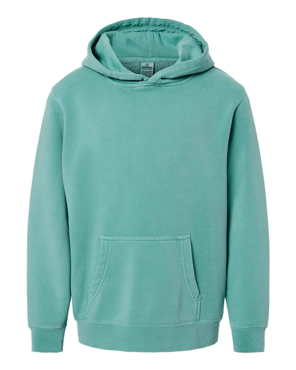Independent Trading Co. Prm1500y Youth Midweight Pigment-dyed Hooded Sweatshirt - Pigment Mint - Xs
