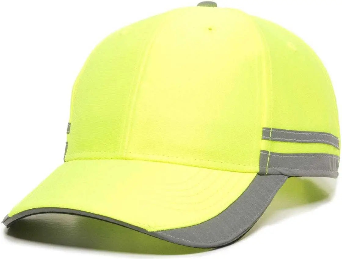Oc Sports Saf-201 Adjustable Cap - Safety Yellow - 6 7/8’’ - 7 1/2’’