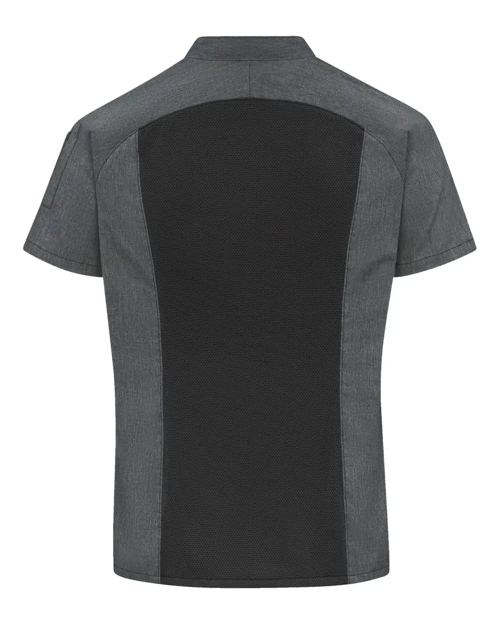 Chef Designs 051w Women’s Airflow Raglan Coat - Charcoal Heather Black Mesh - Dark Gray / Xs