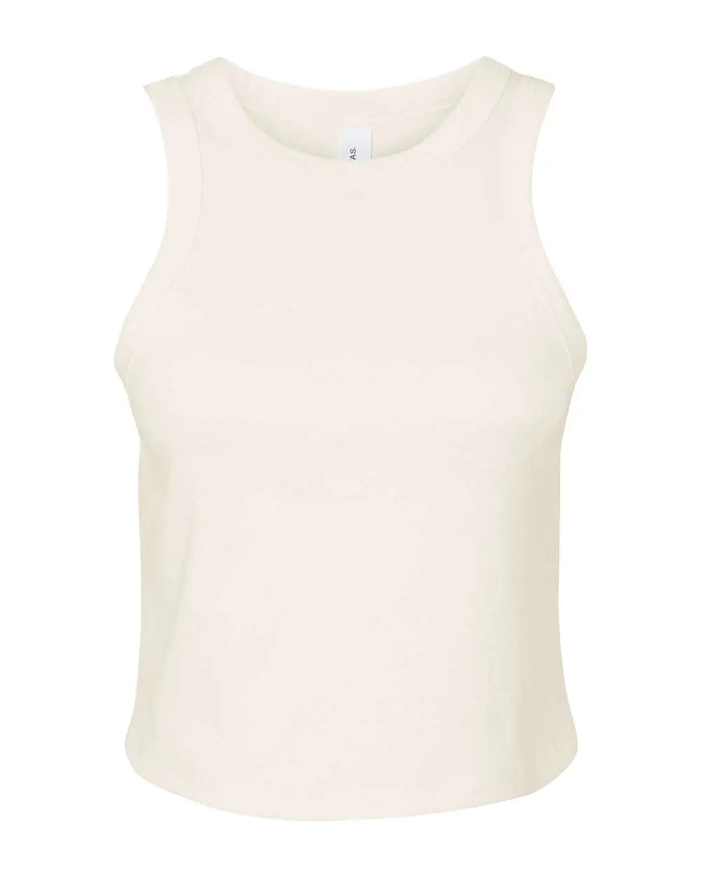 Bella + Canvas 1019 Women’s Micro Rib Racer Tank - Solid Natural Blend - Xs