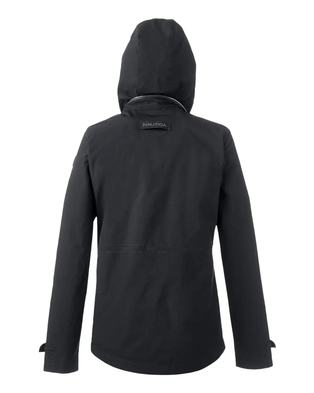 Nautica N17183 Women’s Voyage Hooded Rain Jacket - Black - Xs