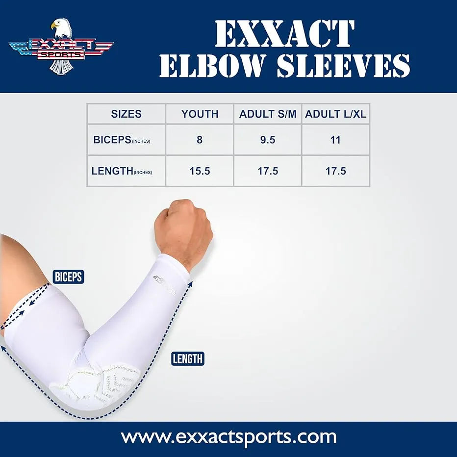 Elbow Pad Mens & Boys Compression Arm Sleeve 1 Pair (adult)