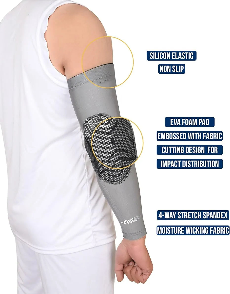 Elbow Pad Mens & Boys Compression Arm Sleeve 1 Pair (adult)