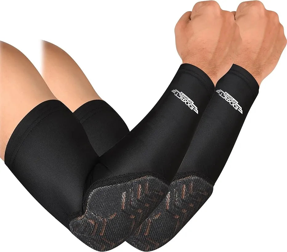 Elbow Pad Mens & Boys Compression Arm Sleeve 1 Pair (youth)
