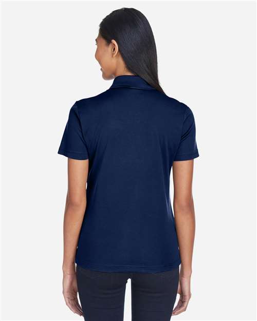 Electric Blue/ Classic Navy Women's Balance Colorblock Performance Piqué Polo - CE101W