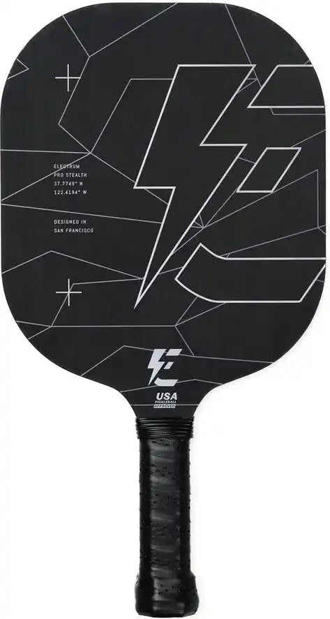 Electrum Pro Stealth Pickleball Paddle - Black