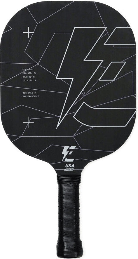 Electrum Pro Stealth Pickleball Paddle - Black - HIT a Double