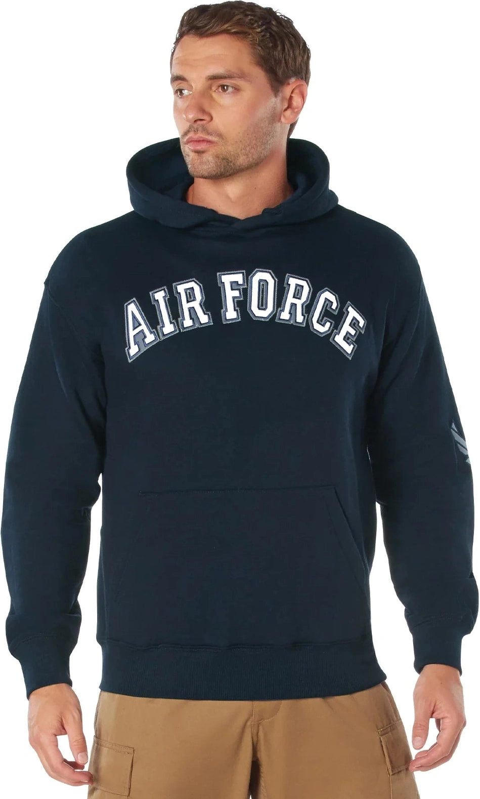 Embroidered Pullover Hoodies - Air Force / s