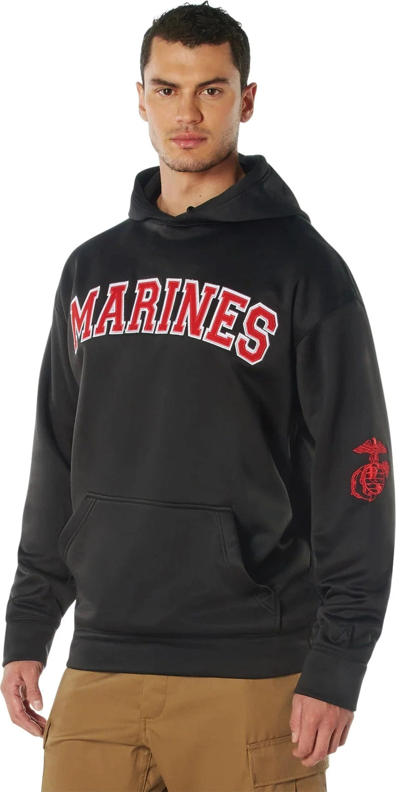 Embroidered Pullover Hoodies - Marines / s