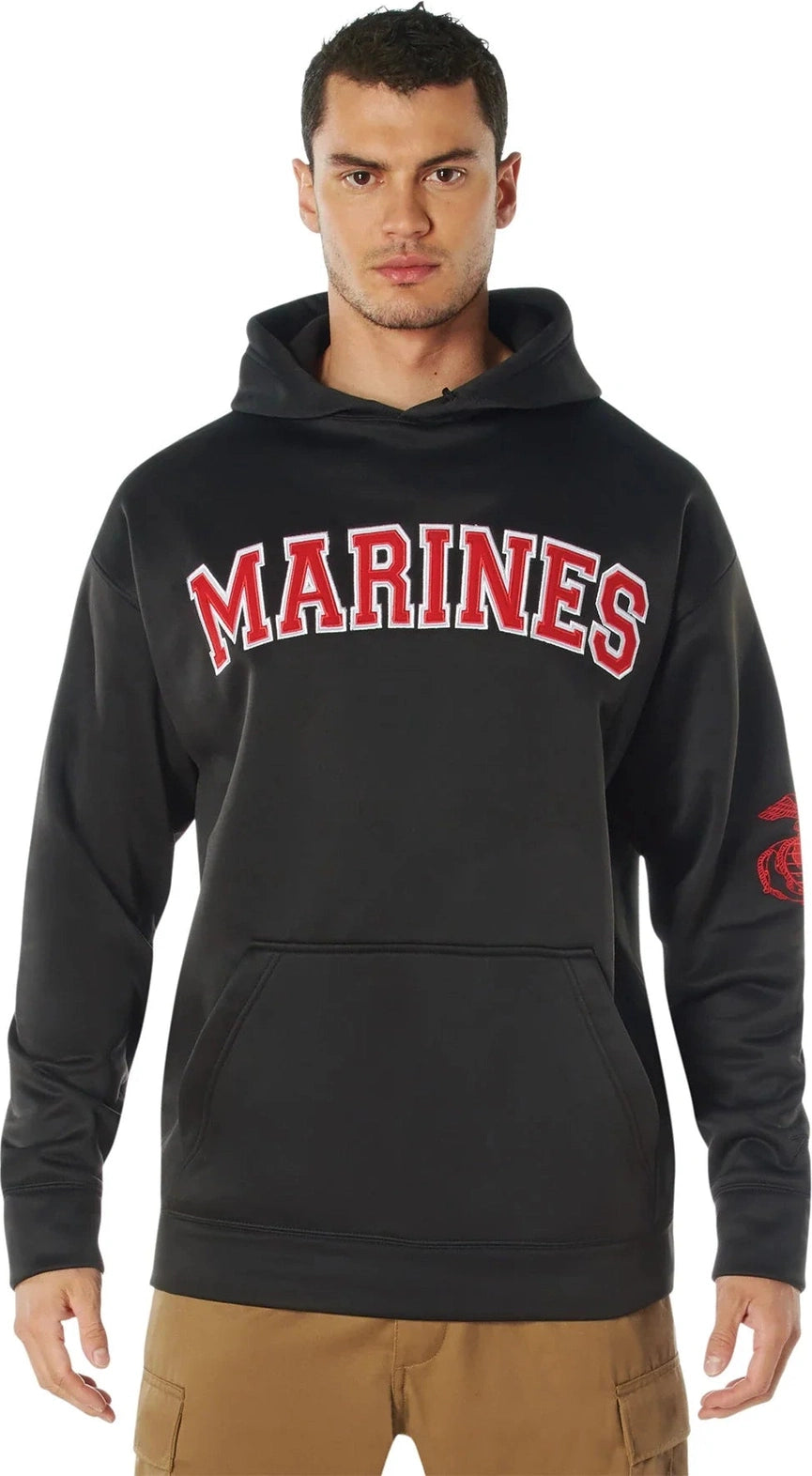 Embroidered Pullover Hoodies - Marines / s