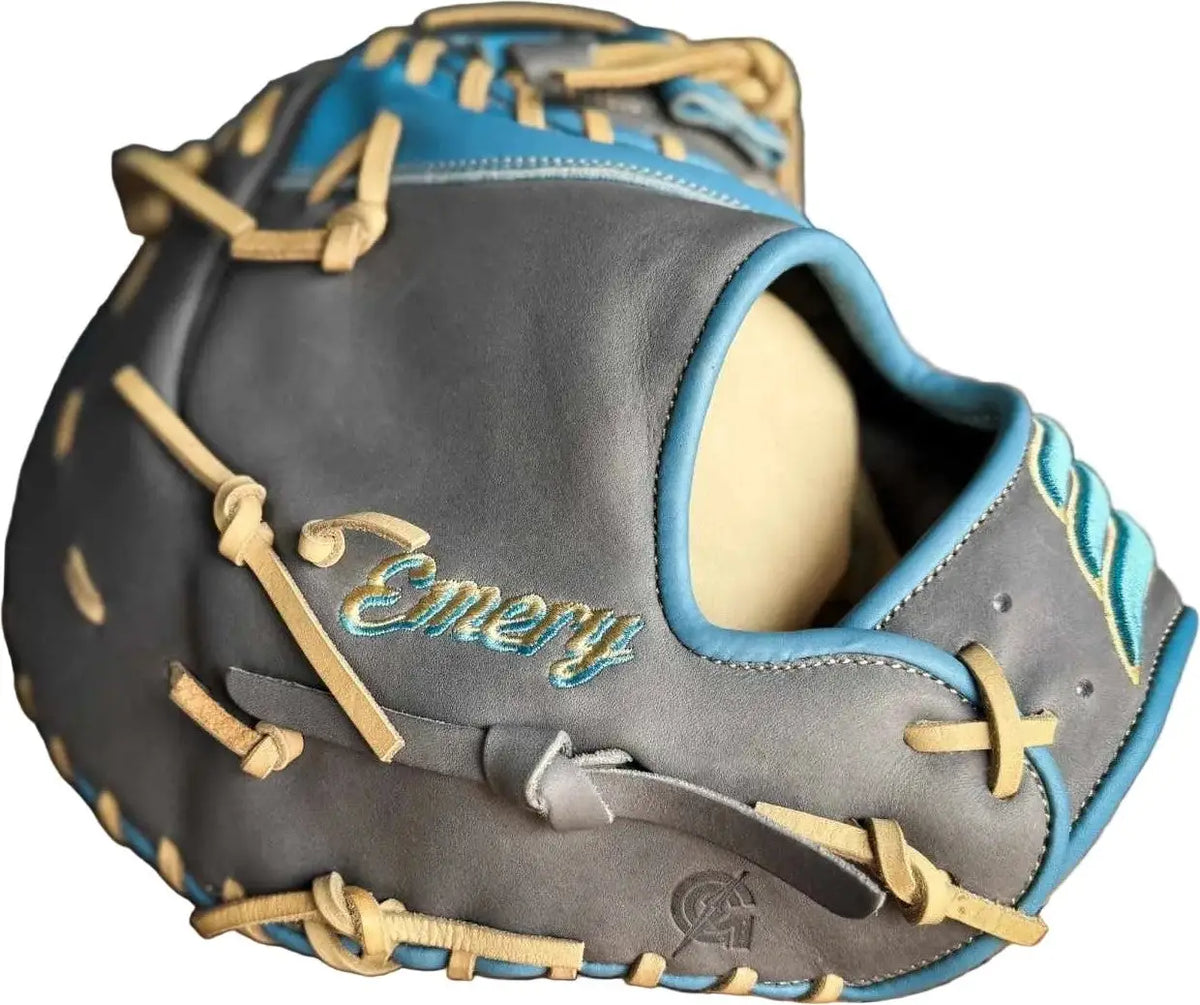 Emery Pmb1 Summit 12.75’’ 1st Base Mitt - Gray Carolina Blue - Right Throw