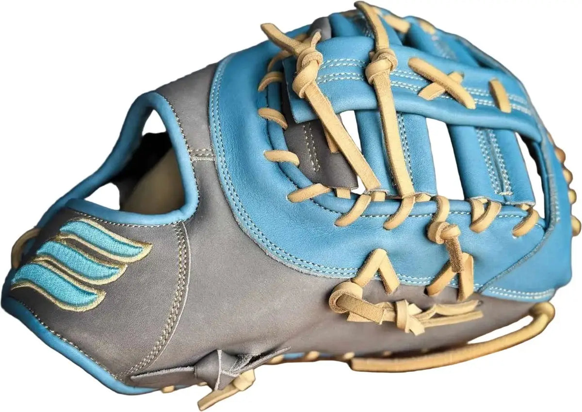 Emery Pmb1 Summit 12.75’’ 1st Base Mitt - Gray Carolina Blue - Right Throw
