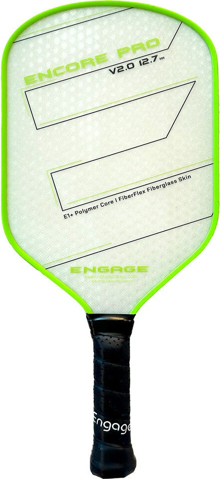 Engage Encore Pro V2.0 12.7 Pickleball Paddle - Lime Flash - HIT a Double