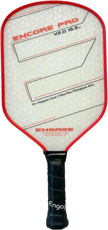 Engage Encore Pro V2.0 15.2 Pickleball Paddle - Crimson Red