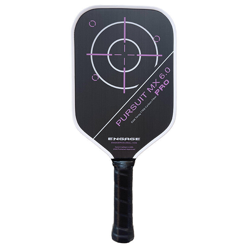Engage Pursuit Pro Mx 6.0 Raw Carbon Fiber Lite Pickleball Paddle
