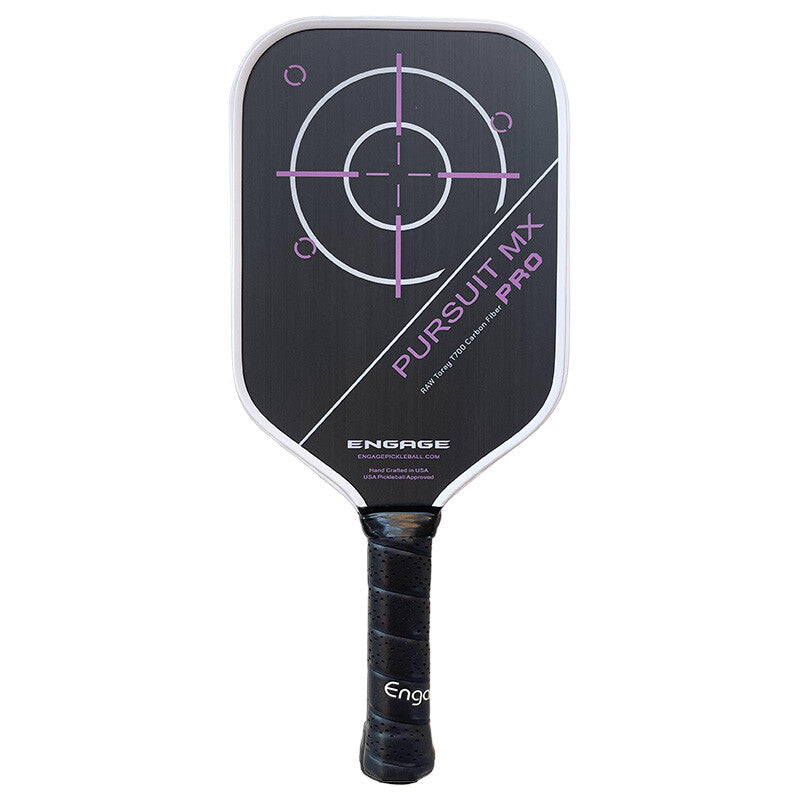 Engage Pursuit Pro Mx Raw Carbon Fiber Lite Pickleball Paddle - Mag / Os