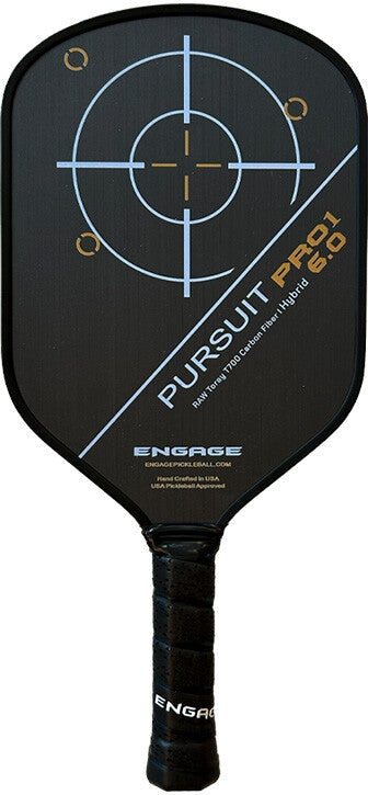 Engage Pursuit Pro1 6.0 Hybrid Pickleball Paddle - Arctic Gold - HIT a Double