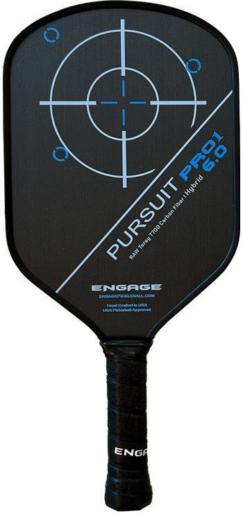 Engage Pursuit Pro1 6.0 Hybrid Pickleball Paddle - Carbon Sky - HIT a Double