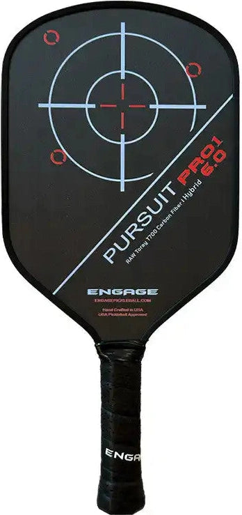Engage Pursuit Pro1 6.0 Hybrid Pickleball Paddle - Fierce Red