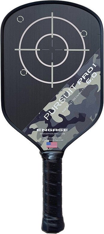 Engage Pursuit Pro1 Elongated 6.0 Pickleball Paddle - Camouflage - HIT a Double