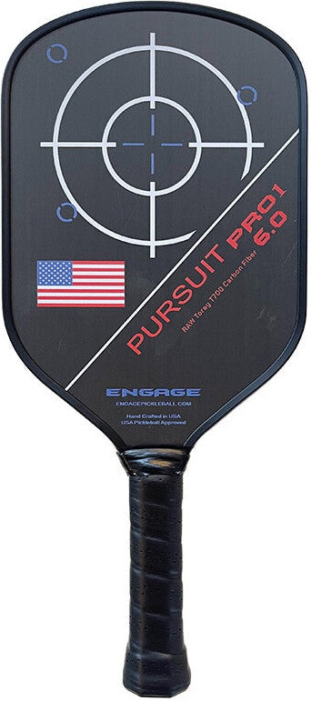 Engage Pursuit Pro1 Elongated 6.0 Pickleball Paddle - Red White Blue