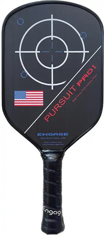 Engage Pursuit Pro1 Elongated Pickleball Paddle - Red White Blue