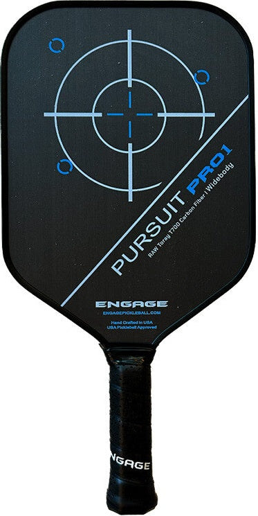 Engage Pursuit Pro1 Widebody Pickleball Paddle - Carbon Sky