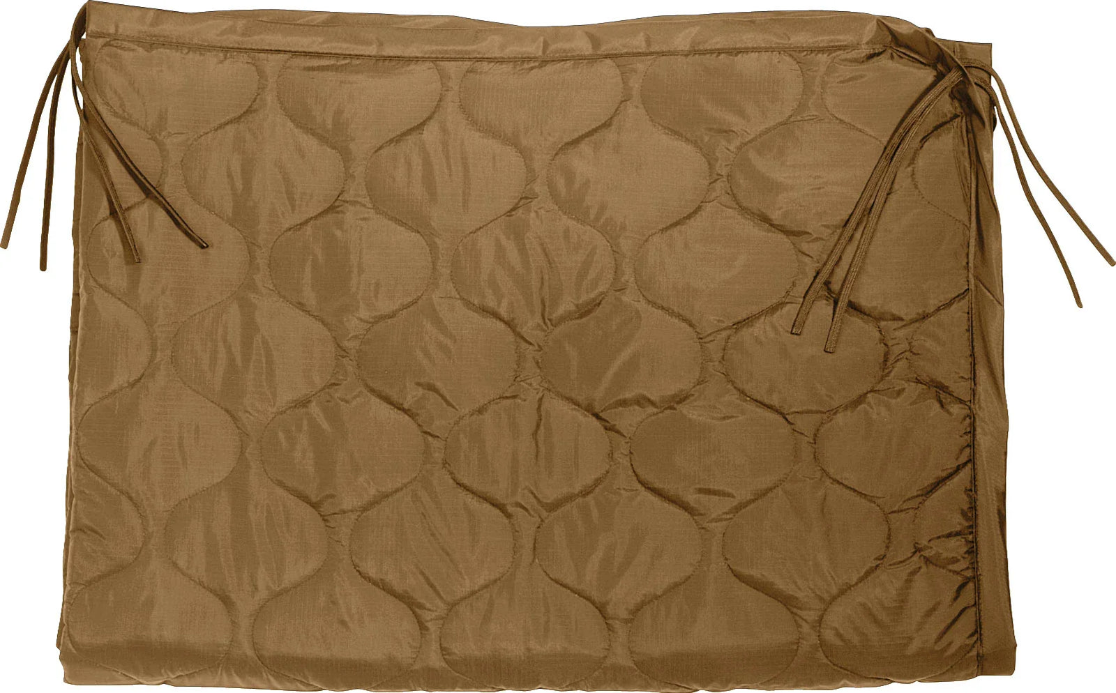 Enhanced G.i. Type Rip-stop Poncho Liner with Zipper - Coyote Brown