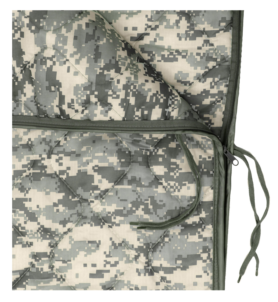 Enhanced G.i. Type Rip-stop Poncho Liner with Zipper