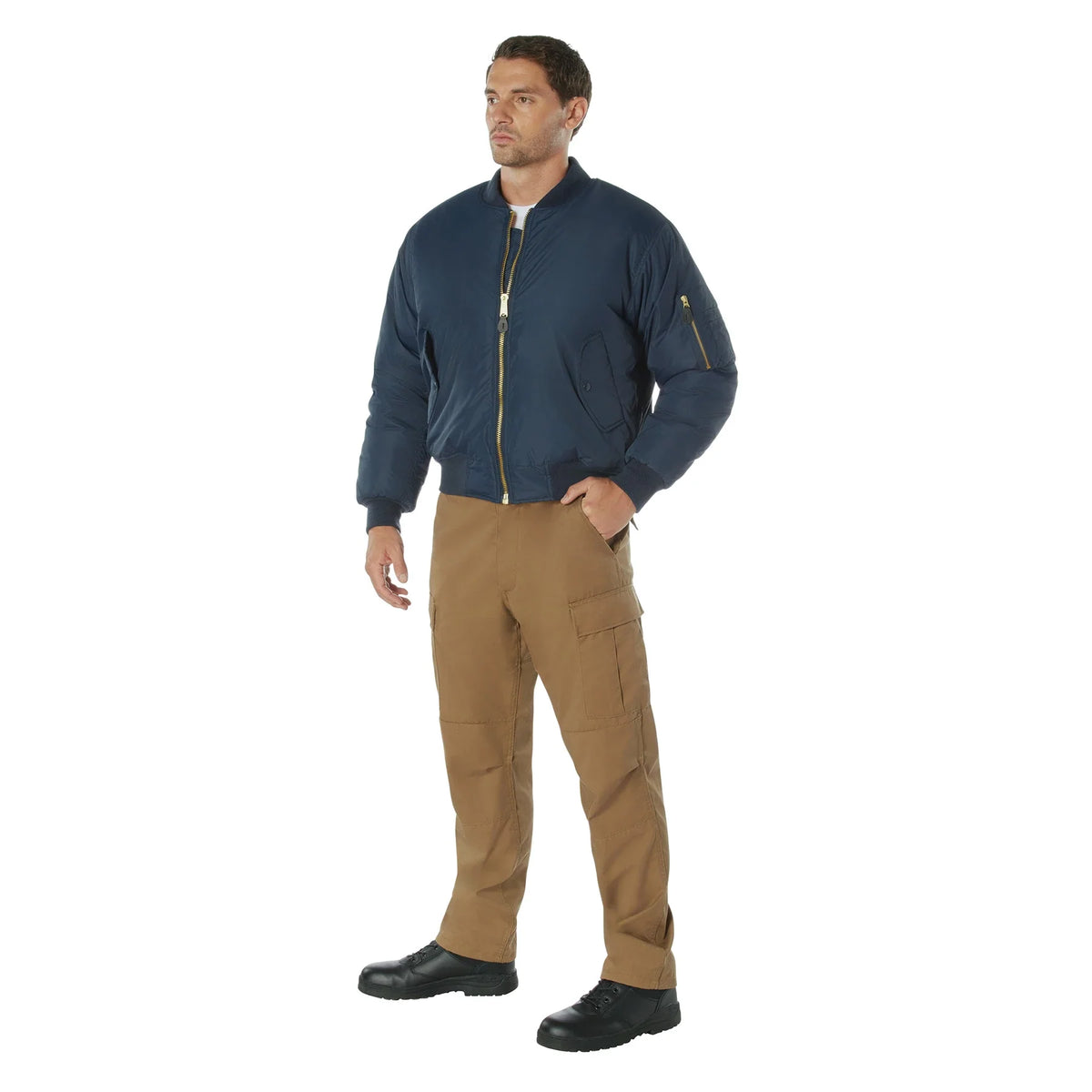 Enhanced Nylon Ma-1 Flight Jacket