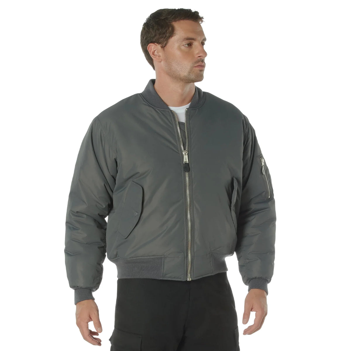 Enhanced Nylon Ma-1 Flight Jacket