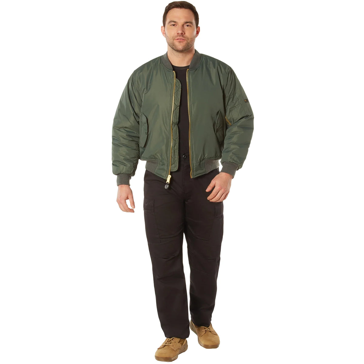 Enhanced Nylon Ma-1 Flight Jacket