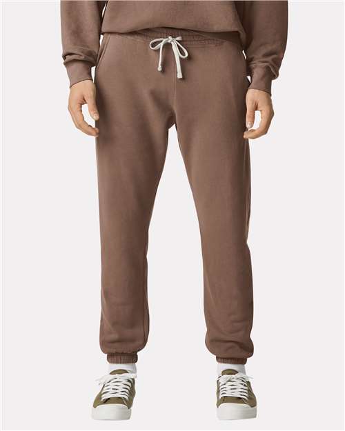 Espresso Garment-Dyed Lightweight Fleece Sweatpants - 1469