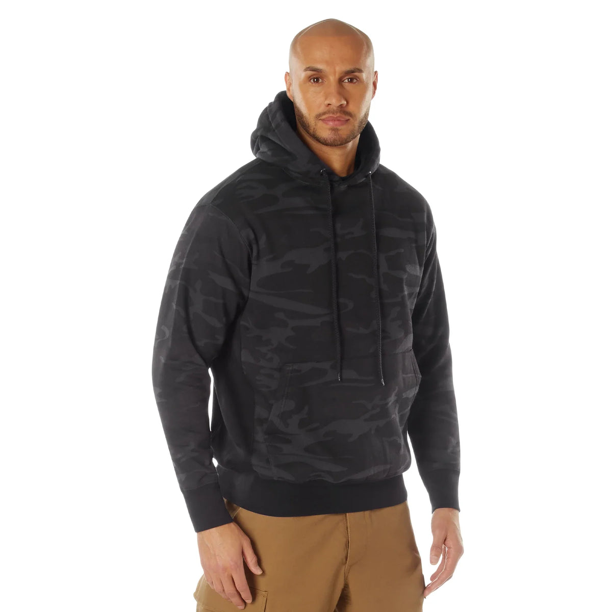 Every Day Pullover Hooded Sweatshirt - Midnight Black Camo / 2xl