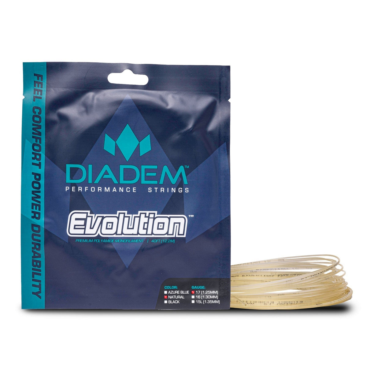Evolution Tennis Racket Strings - 15l (1.35mm) / Natural