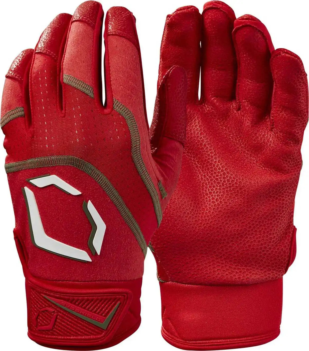 Evoshield Adult Evo Khaos Batting Gloves - Scarlet