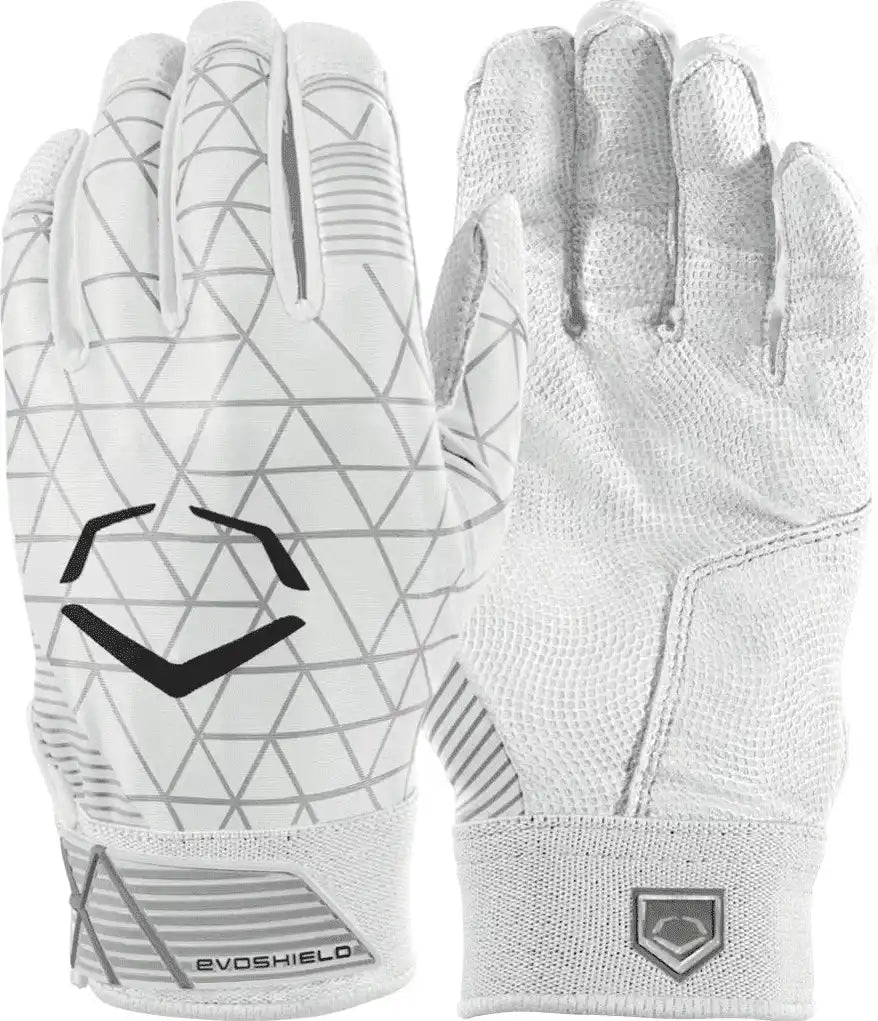 Evoshield Adult Evocharge Protective Batting Gloves - White
