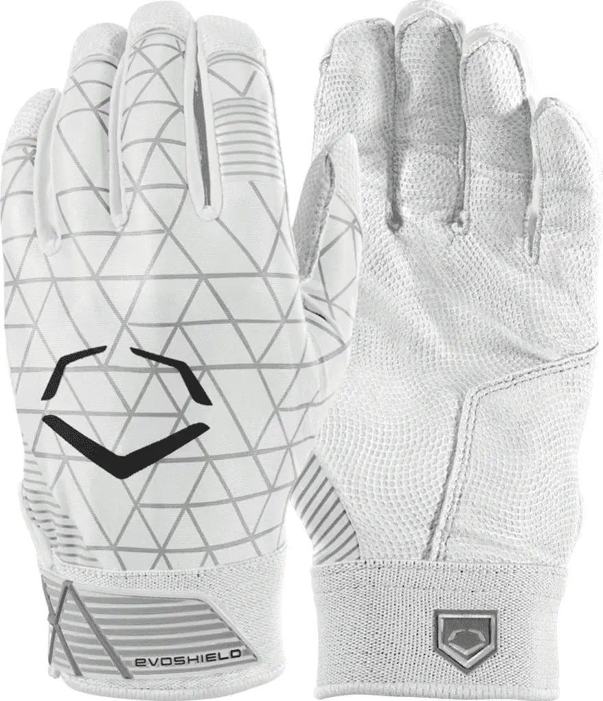Evoshield Adult Evocharge Protective Batting Gloves - White