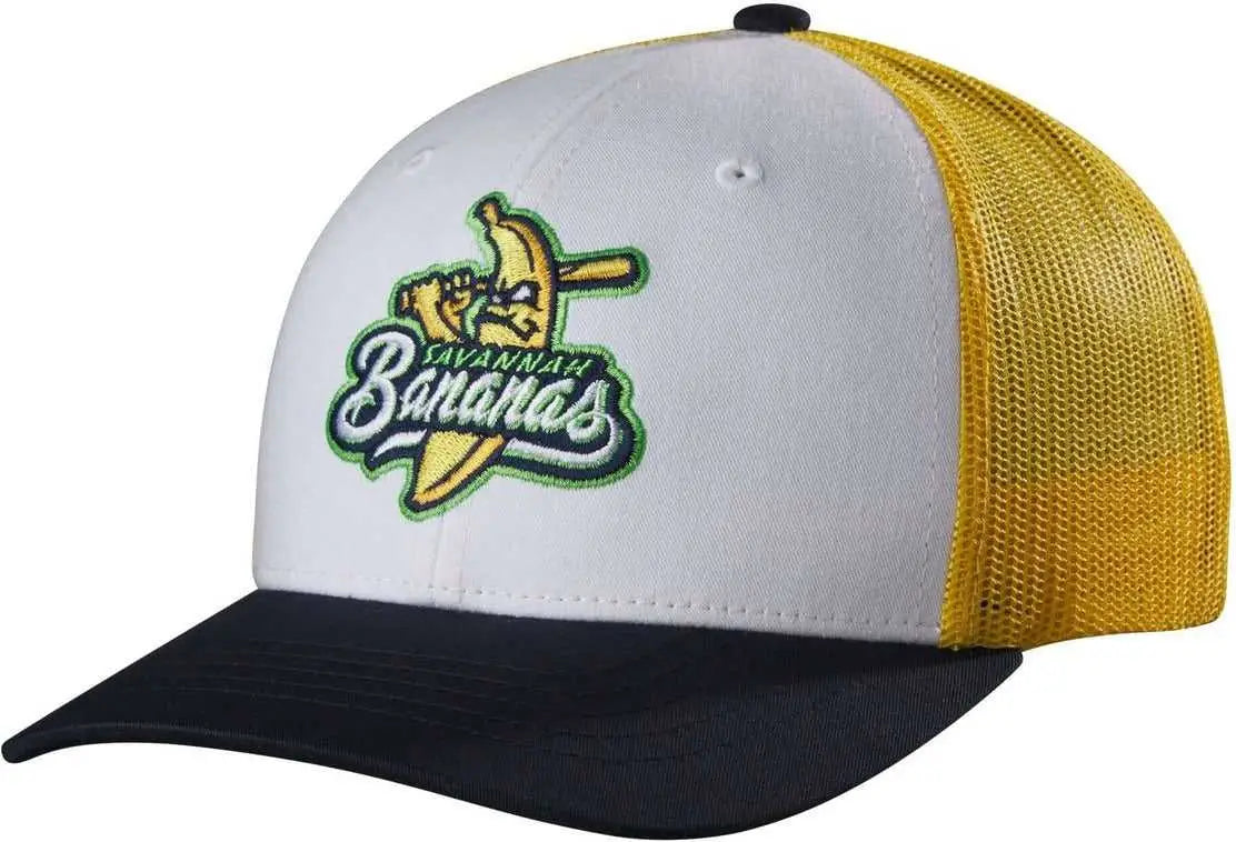 Evoshield Bananas 112 Trucker Snapback Tricolor - White Yellow Navy - one Size Fits Most