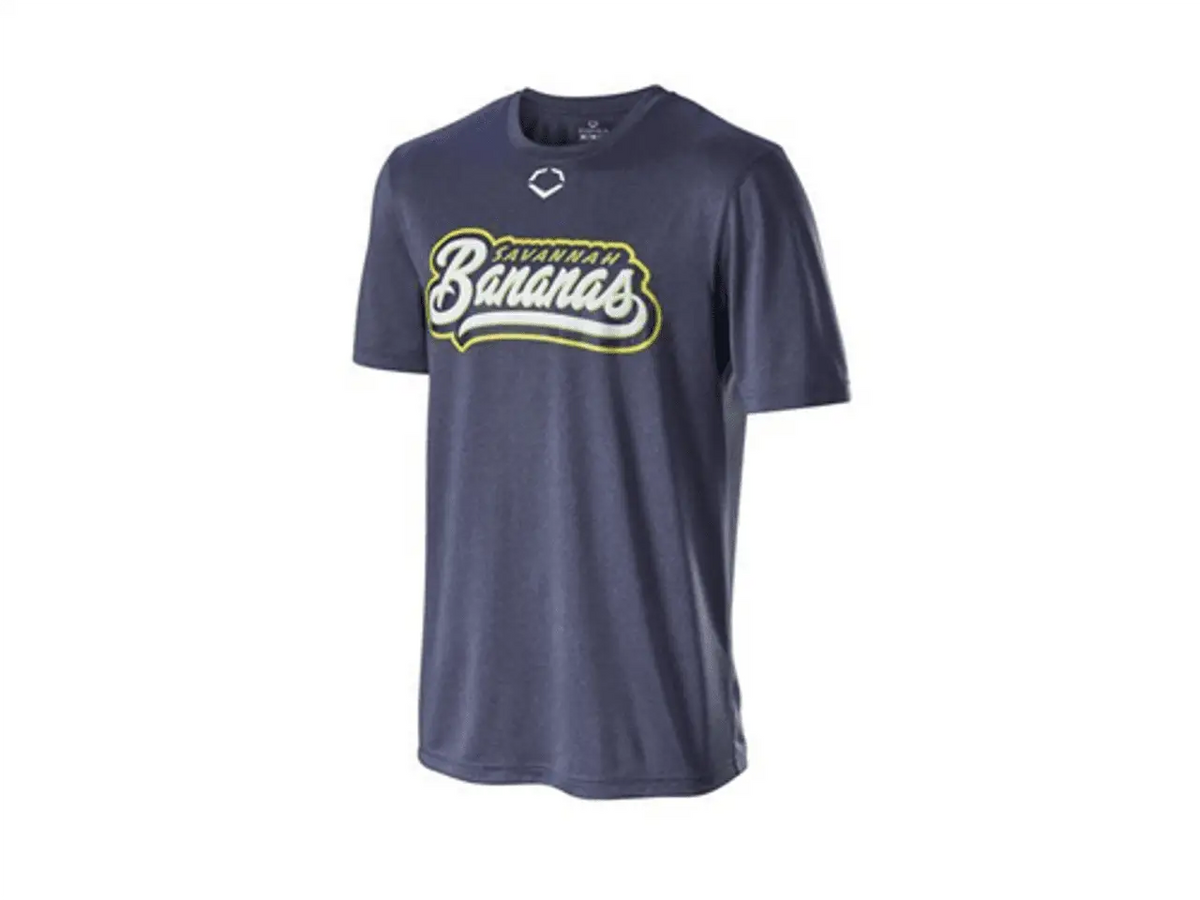 Evoshield Bananas Heather Tech Youth Tee- Navy Healther