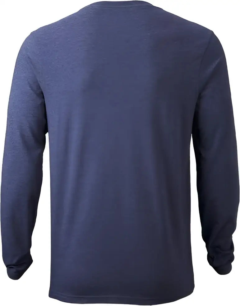 Evoshield Bananas Heathered Long Sleeve Adult Tee - Navy