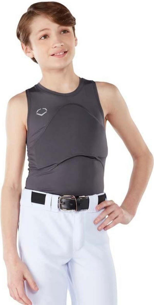 Evoshield Boys Sleeveless Chest Guard Shirt Wb5753901 - Charcoal